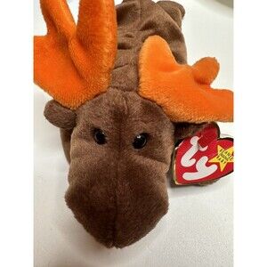 TY BEANIE BABY Chocolate Moose 1993 MULTIPLE TAG ERRORS Very RARE--Korean